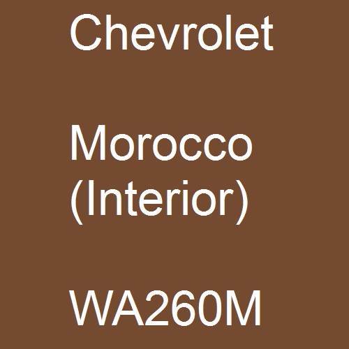 Chevrolet, Morocco (Interior), WA260M.